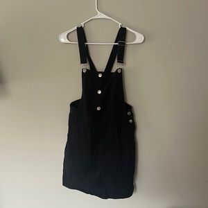Black Denim Overall Dress 🖤